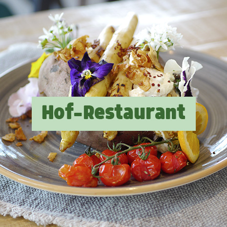 Link zur Seite "Hof-Restaurant"- Hier bekommen Sie Informationen zu unserem Hof-Restaurant und -Cafe (Buffets, A la carte, Reservierungen, Speisekarten, Räumlichkeiten).